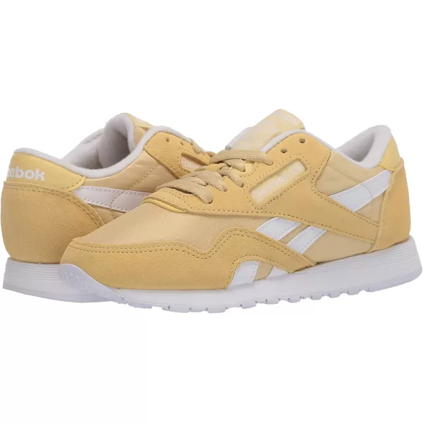 imageReebok Womens Classic Nylon SneakerWeathered YellowWhiteWhite