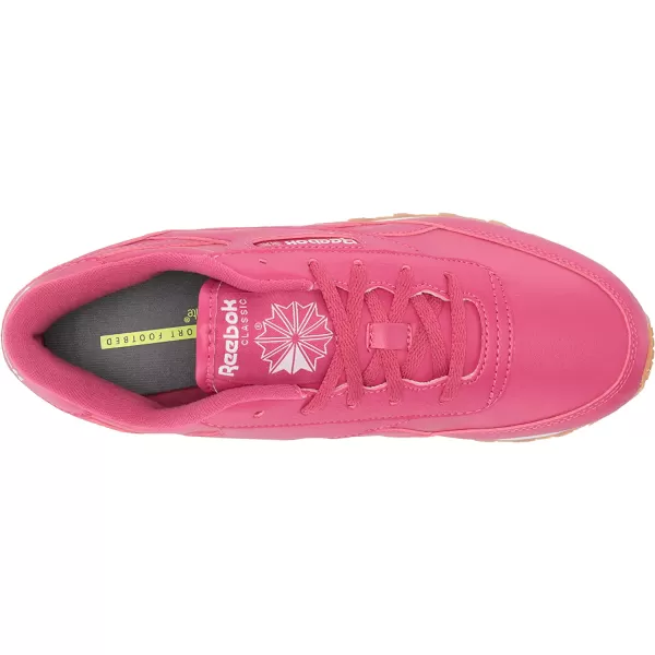 imageReebok Womens Classic Renaissance Sneaker in Semi Pursuit Pink and White with Gum Sole
