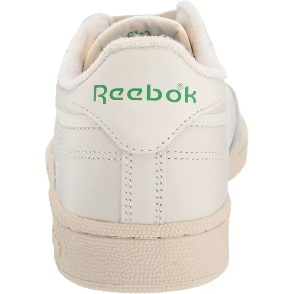 imageReebok Womens Club C 85 Vintage SneakerChalkGlen GreenPaperwhiteExcellent Red