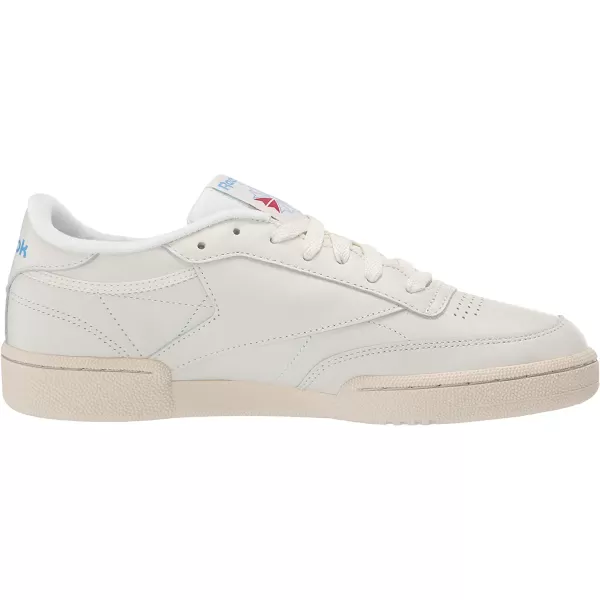 imageReebok Womens Club C 85 Vintage SneakerChalkPaperwhiteAthletic BlueExcellent Red