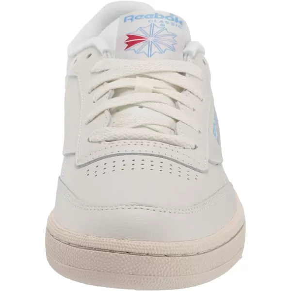 imageReebok Womens Club C 85 Vintage SneakerChalkPaperwhiteAthletic BlueExcellent Red