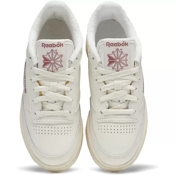 imageReebok Womens Club C 85 Vintage Walking Shoe in Chalk White and Rose