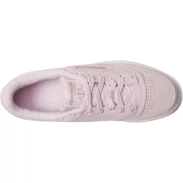 imageReebok Womens Club C 85 Vintage Walking Shoe in Pixel PinkInfused LilacChalk