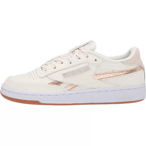 imageReebok Womens Club C 85 Vintage Walking Shoes in Chalk Gold and Stucco