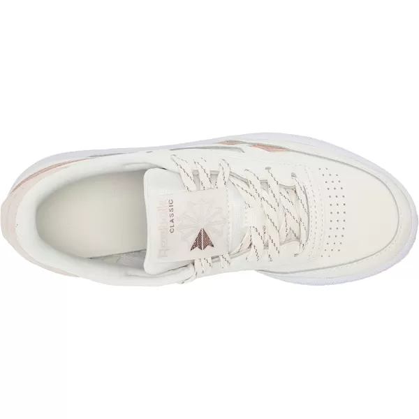 imageReebok Womens Club C 85 Vintage Walking Shoes in Chalk Gold and Stucco