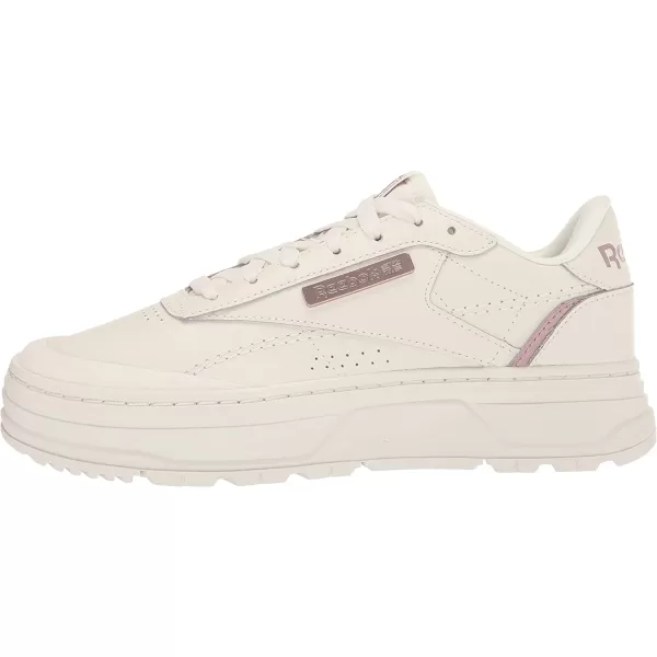 imageReebok Womens Club C Double Geo SneakerChalkInfused LilacRose Gold