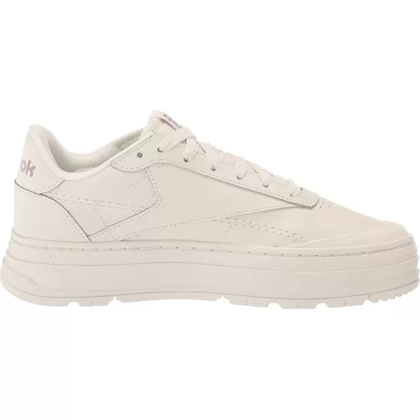 imageReebok Womens Club C Double Geo SneakerChalkInfused LilacRose Gold