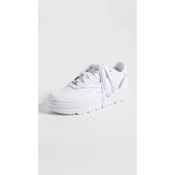 imageReebok Womens Club C Double Geo SneakerWhiteWhiteMoonstone