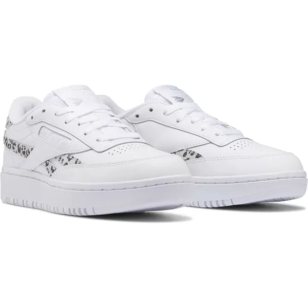 imageReebok Womens Club C Double Sneaker  WhiteCore BlackPure Grey