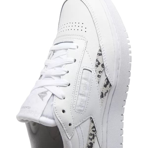 imageReebok Womens Club C Double Sneaker  WhiteCore BlackPure Grey