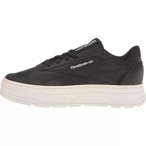 imageReebok Womens Club C Double Sneaker in Black and Chalk