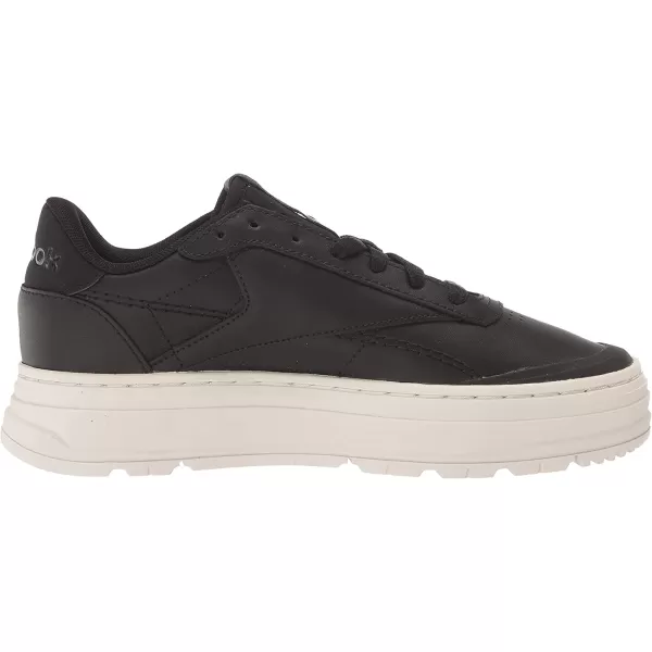 imageReebok Womens Club C Double Sneaker in Black and Chalk