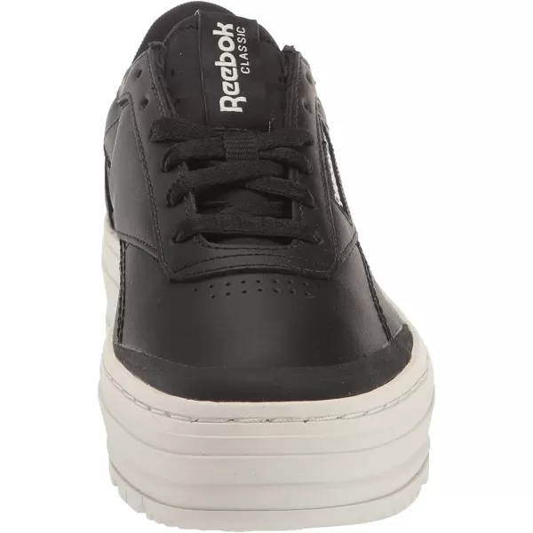 imageReebok Womens Club C Double Sneaker in Black and Chalk