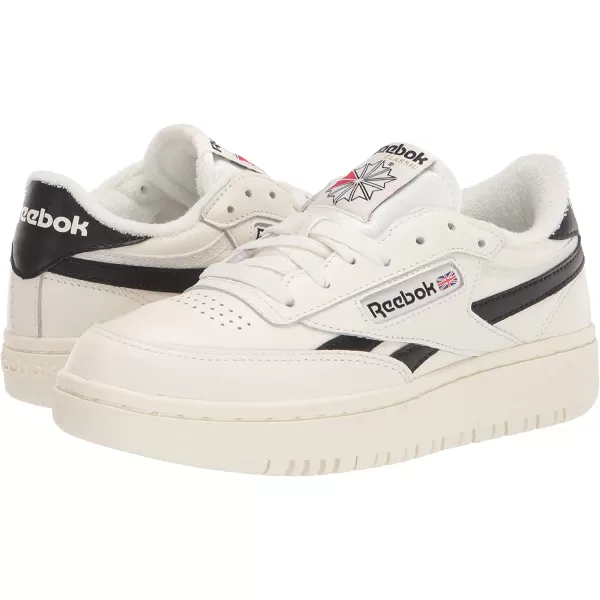 imageReebok Womens Club C Double Sneaker in Chalk and Core Black