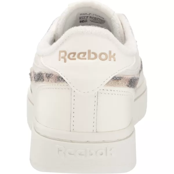imageReebok Womens Club C Double Sneaker in Chalk and Golden Bronze