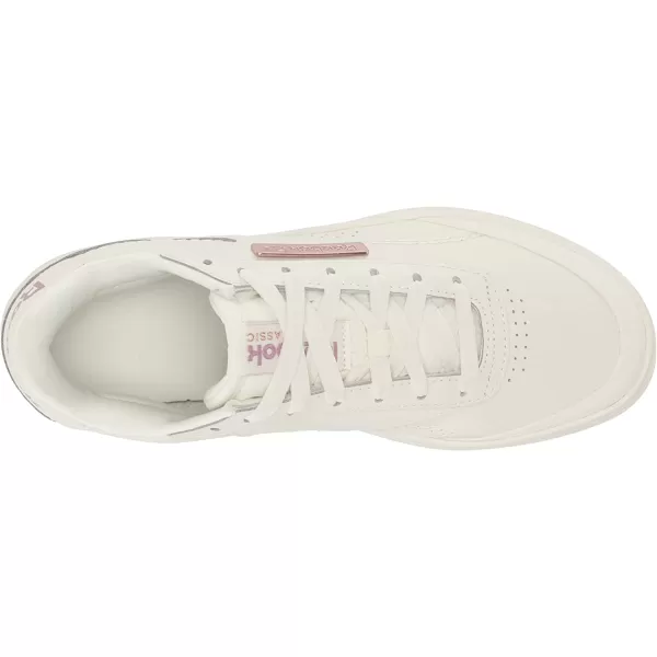 imageReebok Womens Club C Double Sneaker in ChalkInfused LilacRose Gold