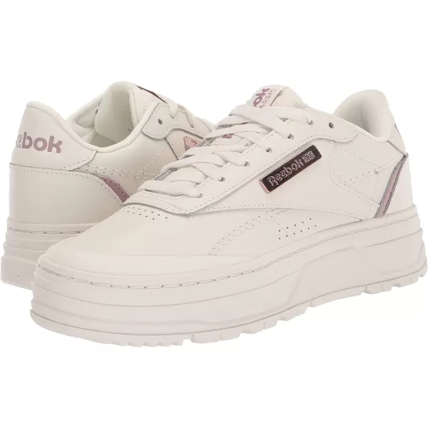 imageReebok Womens Club C Double Sneaker in ChalkInfused LilacRose Gold