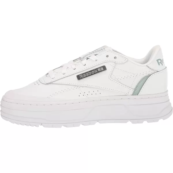 imageReebok Womens Club C Double Sneaker in White Seaside Grey and Silver Metallic