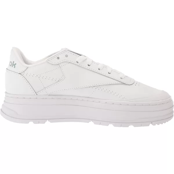 imageReebok Womens Club C Double Sneaker in White Seaside Grey and Silver Metallic