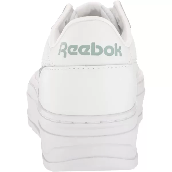 imageReebok Womens Club C Double Sneaker in White Seaside Grey and Silver Metallic