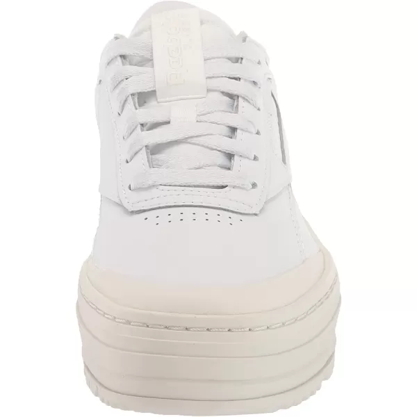 imageReebok Womens Club C Double Sneaker in White and Chalk