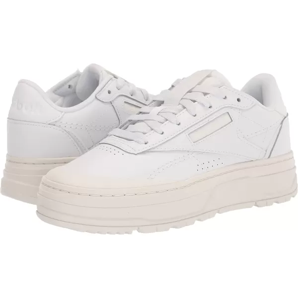 imageReebok Womens Club C Double Sneaker in White and Chalk