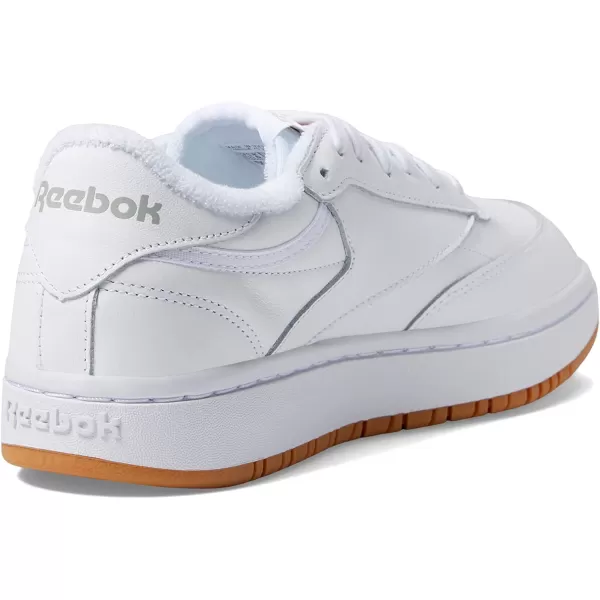 imageReebok Womens Club C Double Sneaker in White and Gum
