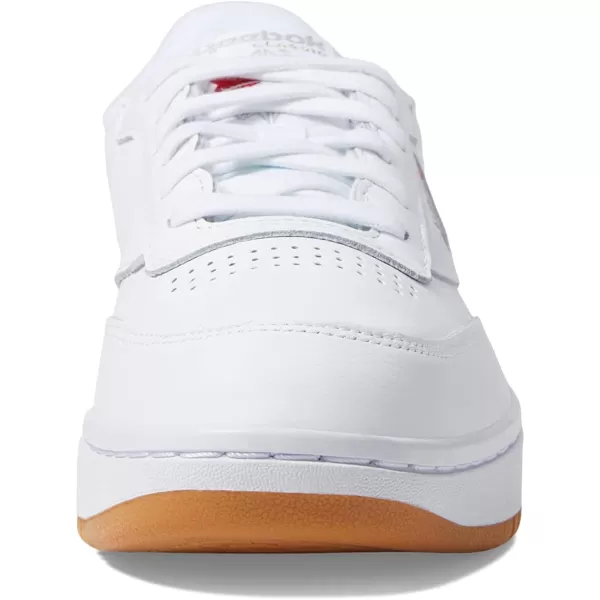imageReebok Womens Club C Double Sneaker in White and Gum