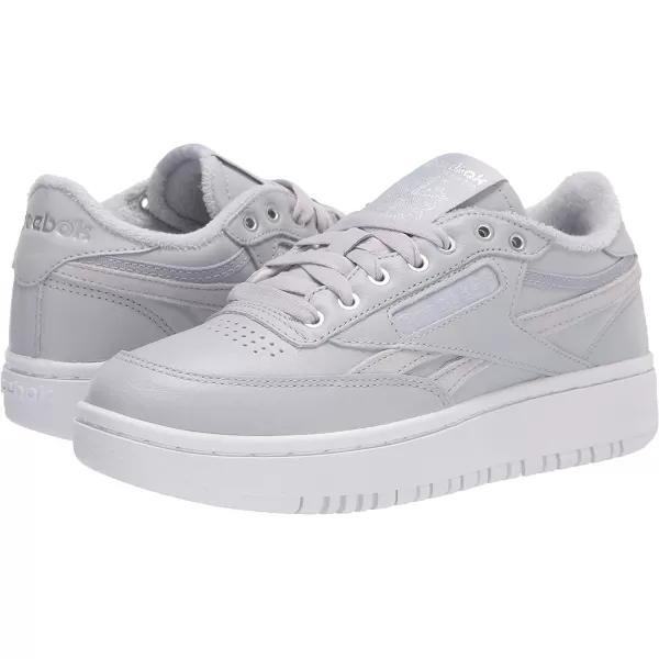 imageReebok Womens Club C Double SneakerCdgry2FtwwhtSilvmt