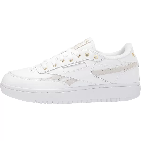 imageReebok Womens Club C Double SneakerFtwwhtFtwwhtGoldmt