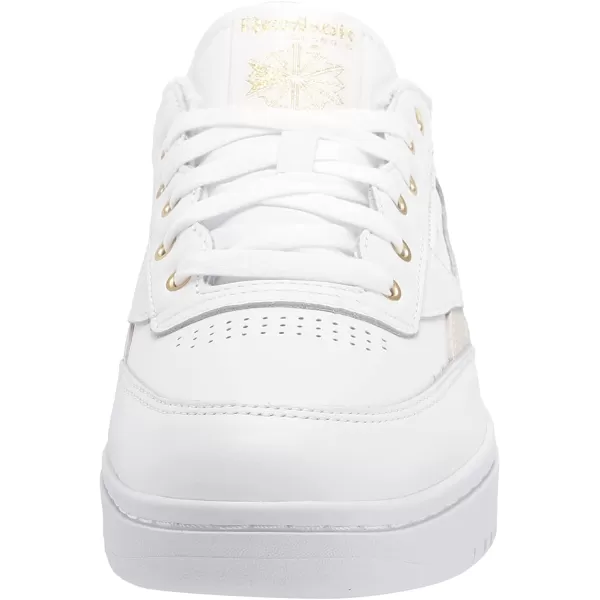 imageReebok Womens Club C Double SneakerFtwwhtFtwwhtGoldmt