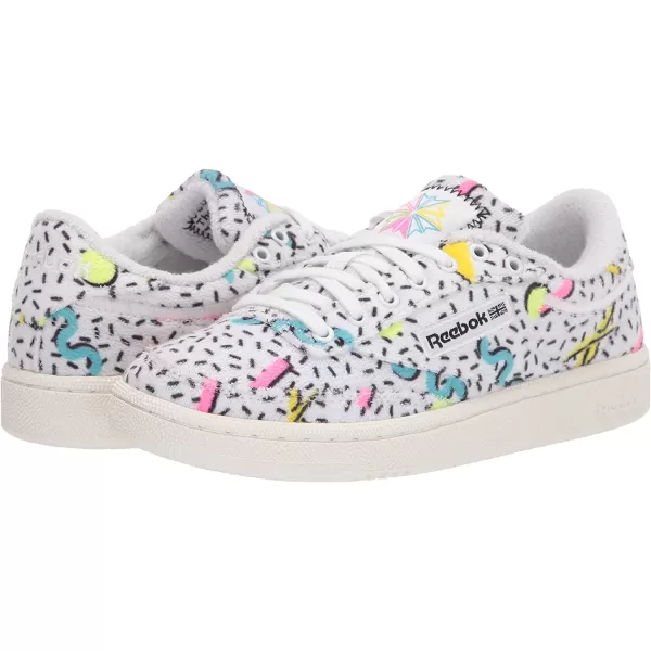 imageReebok Womens Club C SneakerWhiteElectric Flash F17rNeon Blue