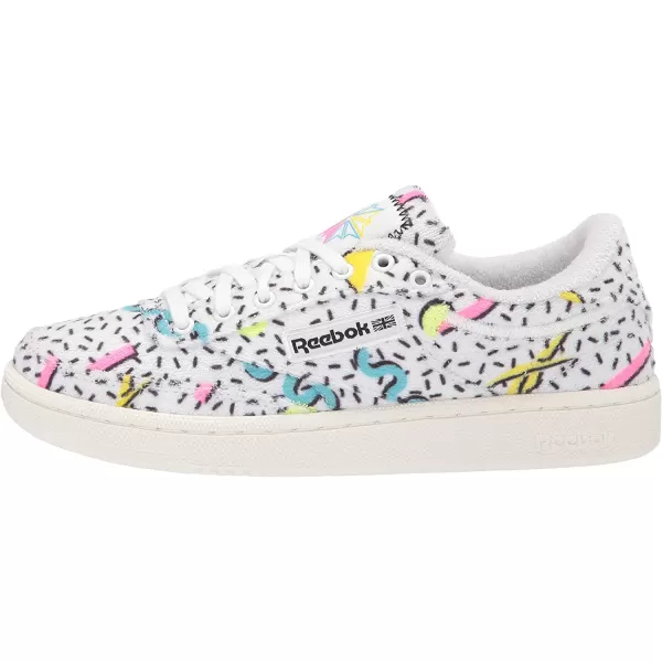 imageReebok Womens Club C SneakerWhiteElectric Flash F17rNeon Blue