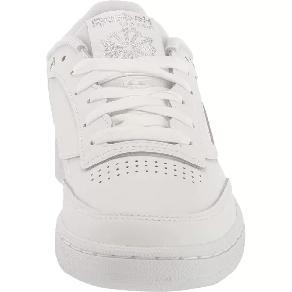 imageReebok Womens Club C Walking Shoe  White Silver Met