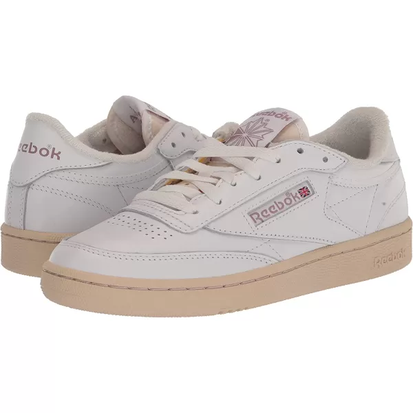 imageReebok Womens Club C Walking Shoe  WhiteChalkInfused Lilac