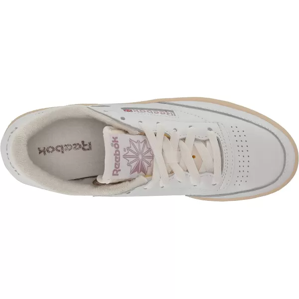 imageReebok Womens Club C Walking Shoe  WhiteChalkInfused Lilac