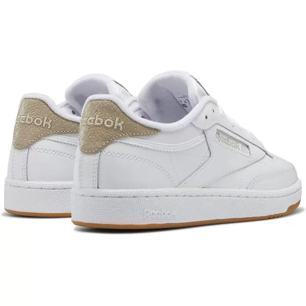 imageReebok Womens Club C Walking Shoe in White and Modern Beige