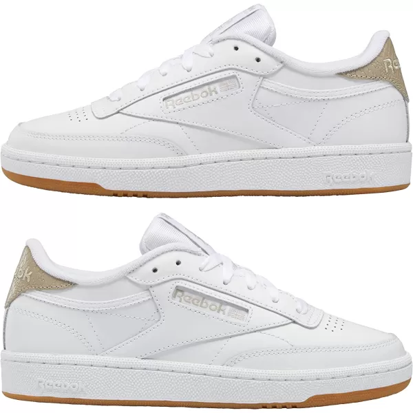 imageReebok Womens Club C Walking Shoe in White and Modern Beige