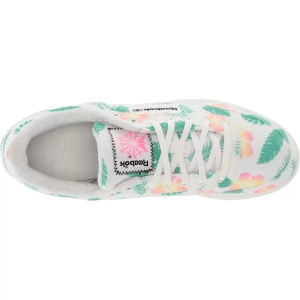 imageReebok Womens Club C Walking ShoeChalkBlackCourt Green