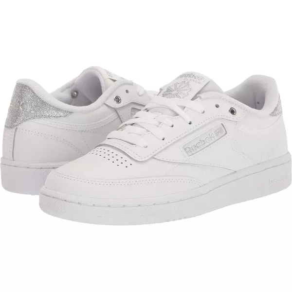 imageReebok Womens Club C Walking ShoeFtwr WhiteFtwr WhiteSilver Met