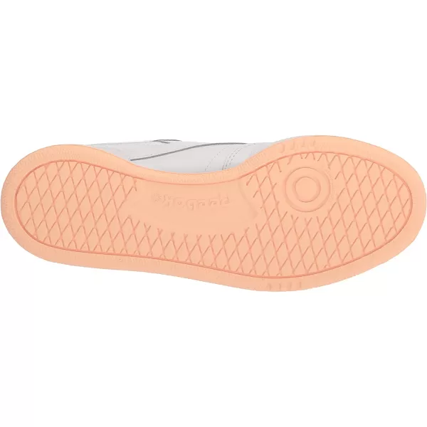 imageReebok Womens Club C Walking ShoeWhiteAura Orange