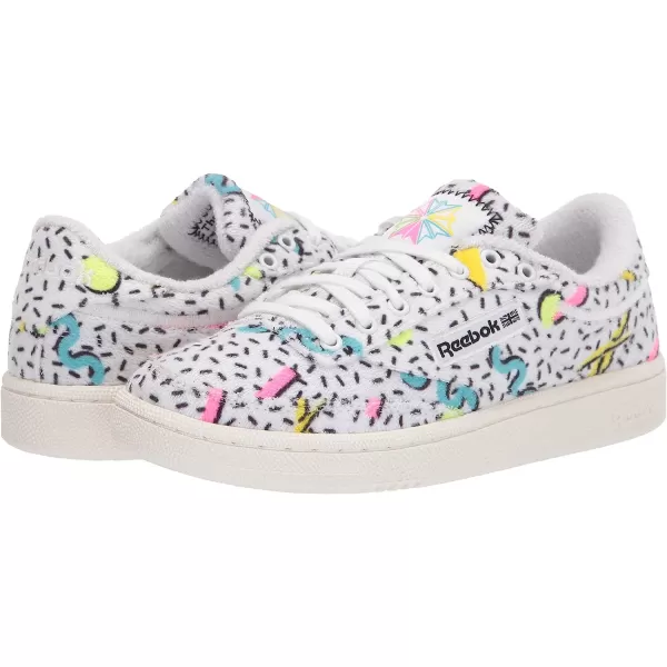 imageReebok Womens Club C Walking ShoeWhiteElectric Flash F17rNeon Blue