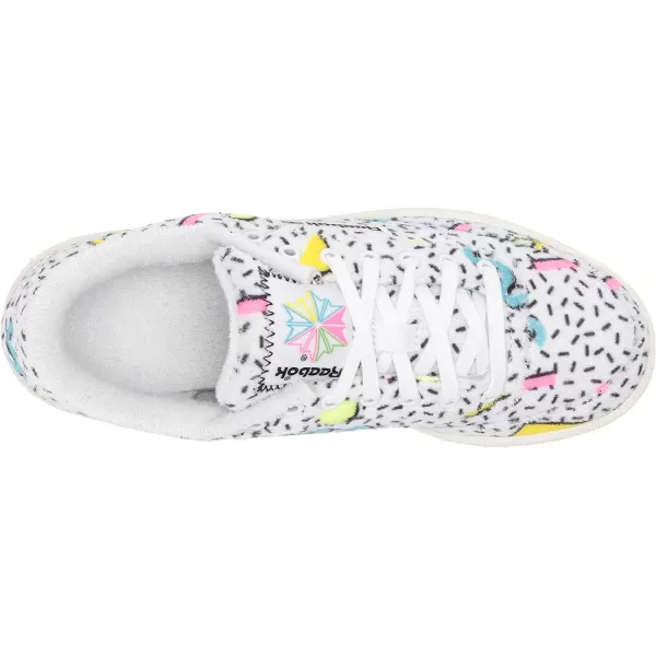 imageReebok Womens Club C Walking ShoeWhiteElectric Flash F17rNeon Blue