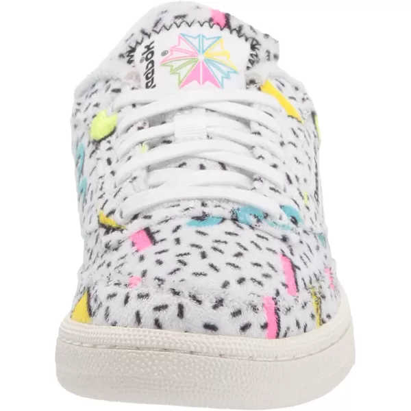 imageReebok Womens Club C Walking ShoeWhiteElectric Flash F17rNeon Blue