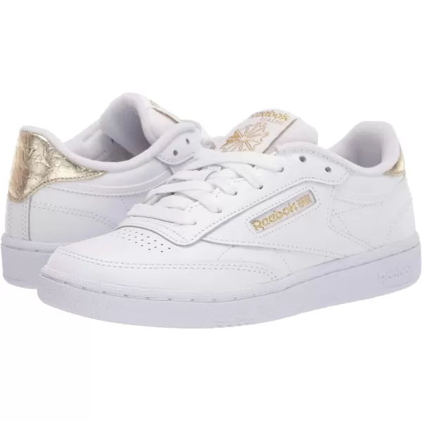 imageReebok Womens Club C Walking ShoeWhiteGold MetWhite