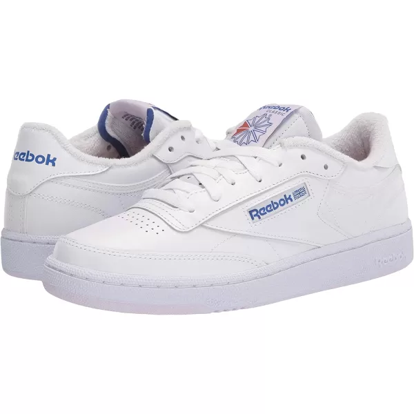 imageReebok Womens Club C Walking Shoes in White Luminous Lilac and Court Blue