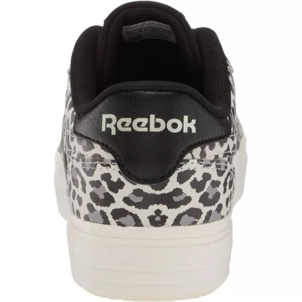 imageReebok Womens Club MEMT SneakerAnimal PrintBlackChalkFlint Grey Metallic