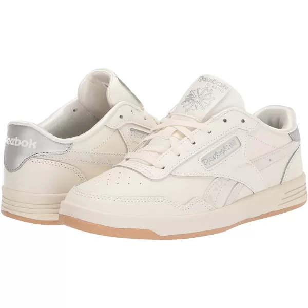 imageReebok Womens Club MEMT SneakerChalkSilver Metallic