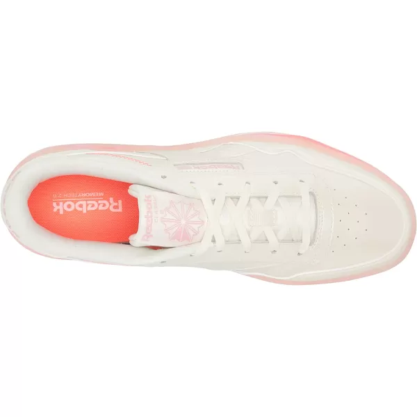 imageReebok Womens Club MEMT SneakerClassic WhiteOrange FlareClassic Pink