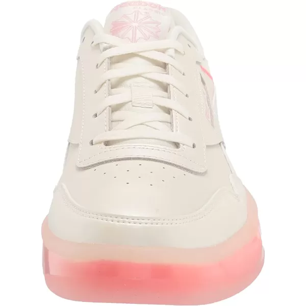 imageReebok Womens Club MEMT SneakerClassic WhiteOrange FlareClassic Pink